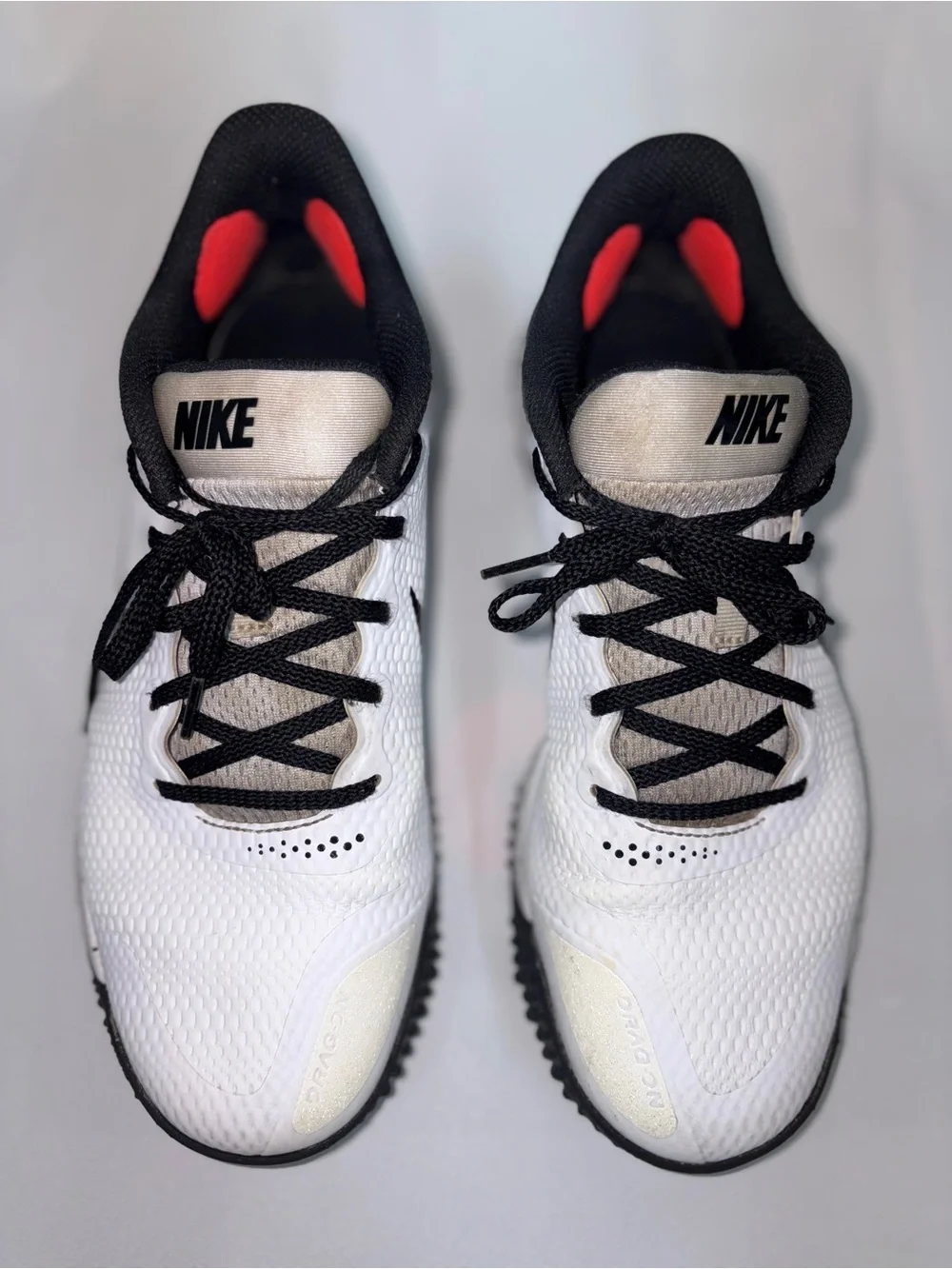 Nike Men's Alpha Huarache Elite 3 Turf Baseball Shoe Size 9 Black And White